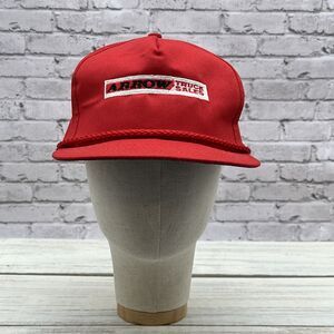 Vintage Arrow Truck Sales Adjustable Solid Red Hat Cap